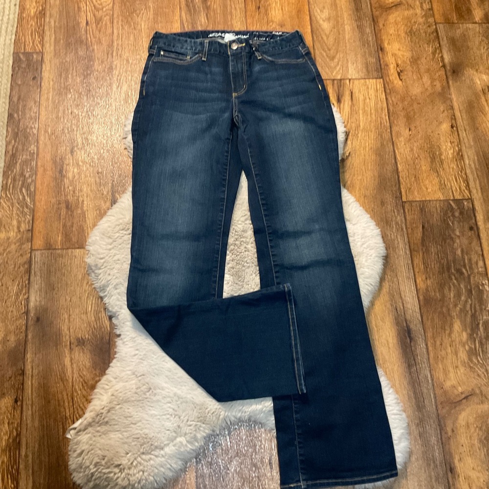 Eddie Bauer Bootcut Size 8 Dark Wash Women's Curvy Denim Jeans‎